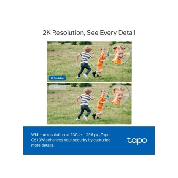 TP-LINK Tapo C510W 2k (2304×1296px) 360° Pan/Tilt zunanja Wi-Fi varnostna kamera - slika 2