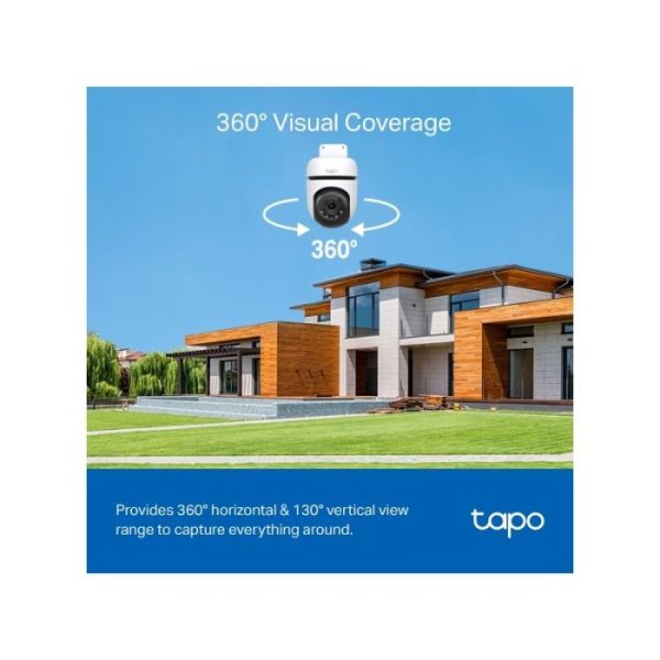 TP-LINK Tapo C510W 2k (2304×1296px) 360° Pan/Tilt zunanja Wi-Fi varnostna kamera - slika 4