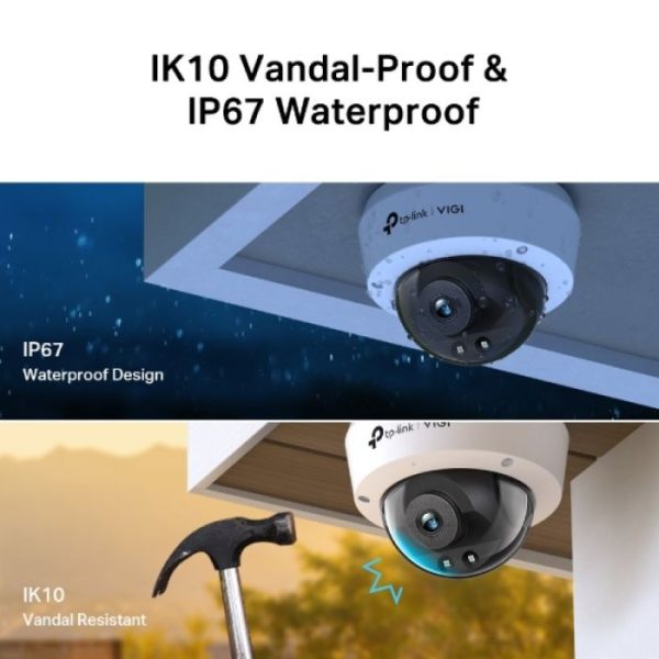 TP-LINK VIGI 2MP 2.8mm/4mm IR Dome mrežna kamera (do 1920x1080 30fps) - slika 4