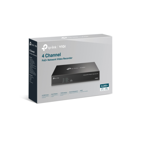 TP-LINK VIGI 4-kanalni PoE+ mrežni video snemalnik 24/7 - slika 2