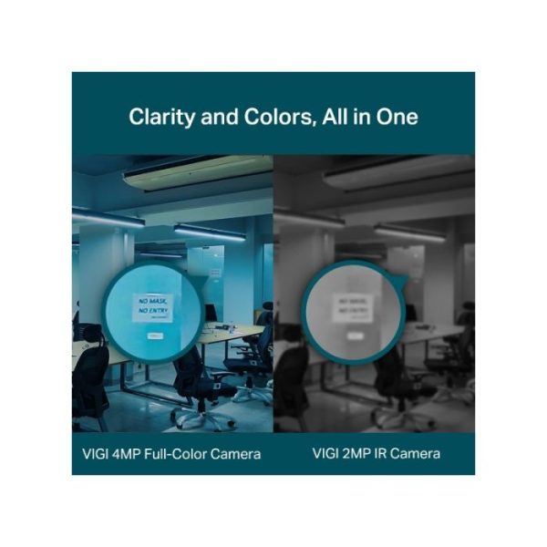TP-LINK VIGI 4MP Full-Color Turret mrežna kamera (do 2560X1440 H.265+ 30fps) - slika 2