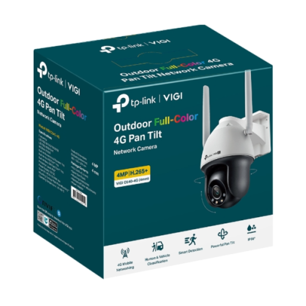 TP-LINK VIGI 4MP zunanja Full-Color 4G/LTE Pan Tilt mrežna kamera (do 2560X1440 H.265+ 30fps) - slika 2