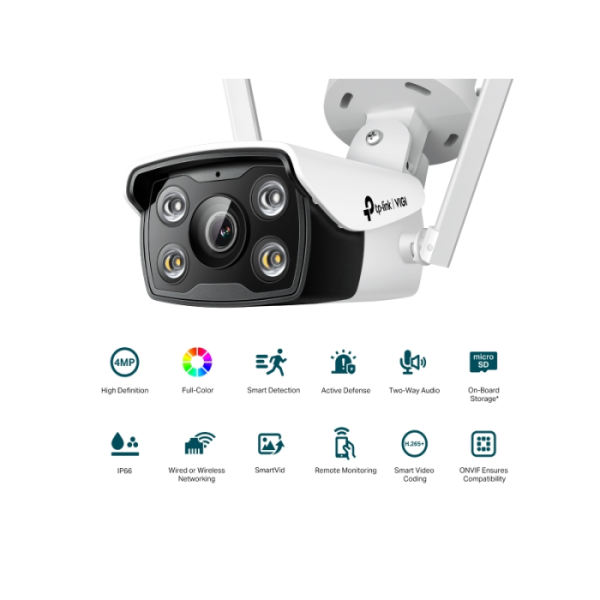TP-LINK VIGI 4MP zunanja Full-Color Wi-Fi Bullet mrežna kamera (do 2560 × 1440 H.265+ 30fps) - slika 4