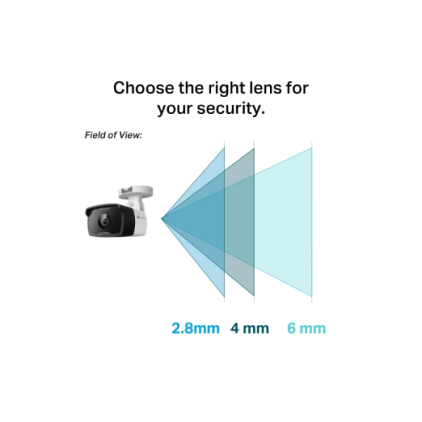 TP-LINK VIGI 4MP zunanja IR Bullet mrežna kamera (do 2560 × 1440 H.265+ 30fps) - slika 3