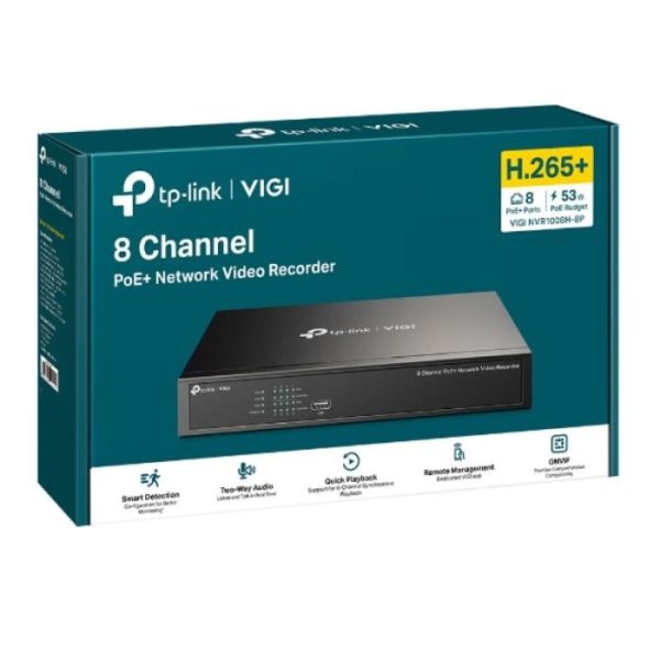 TP-LINK VIGI 8-kanalni omrežni video snemalnik PoE+ - slika 3