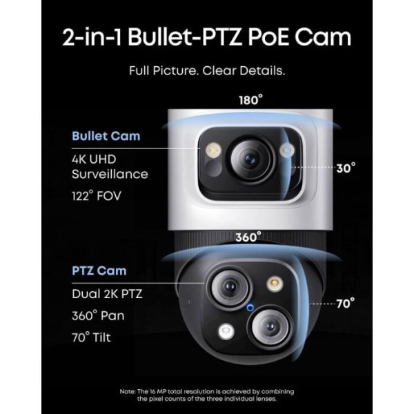 Anker Eufy Security PoE NVR nadzorni sistem S4 (2x eufy E41 + 2x eufy S4) - slika 2